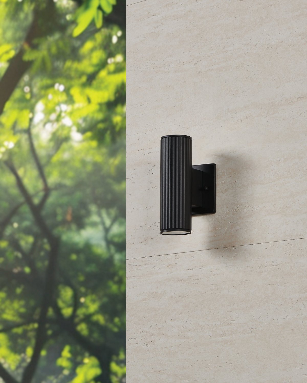 Eglo Canada - 207123A - Two Light Exterior Wall Sconce - Portillo - Black
