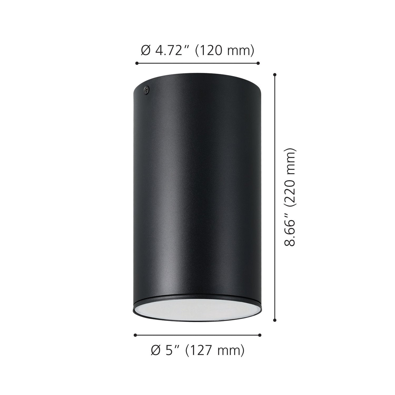 Eglo Canada - 207238A - One Light Exterior Flush Mount - Ascoli - Black