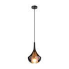 Eglo Canada - 390438A - Une lampe Suspension - Presque - Noir, fumé au cuivre