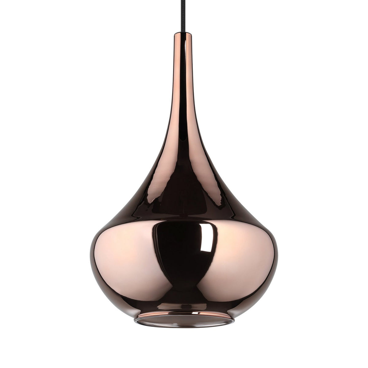 Eglo Canada - 390438A - Une lampe Suspension - Presque - Noir, fumé au cuivre