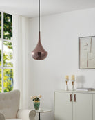 Eglo Canada - 390438A - Une lampe Suspension - Presque - Noir, fumé au cuivre