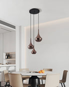 Eglo Canada - 390439A - Trois lumières Suspension - Presque - Noir, fumé au cuivre