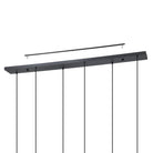 Eglo Canada - 390441A - Six lumières Suspension - Presque - Noir, fumé au cuivre