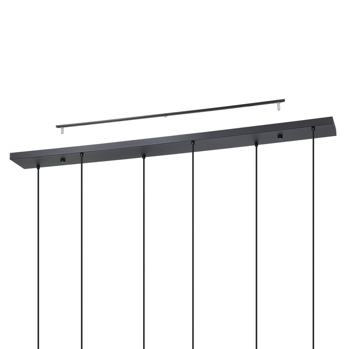 Eglo Canada - 390441A - Six Light Pendant - Almoster - Black, Copper Smoked