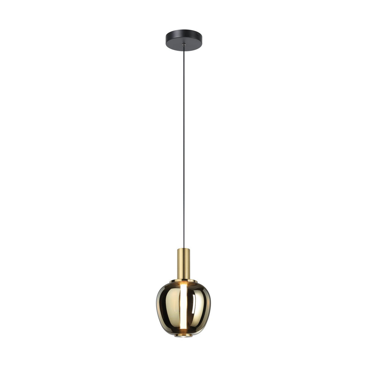 Eglo Canada - 390463A - LED Pendant - Fruitera - Black, Brushed Gold