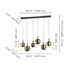 Eglo Canada - 390466A - LED Suspension - Fruitera - Noir, Or brossé