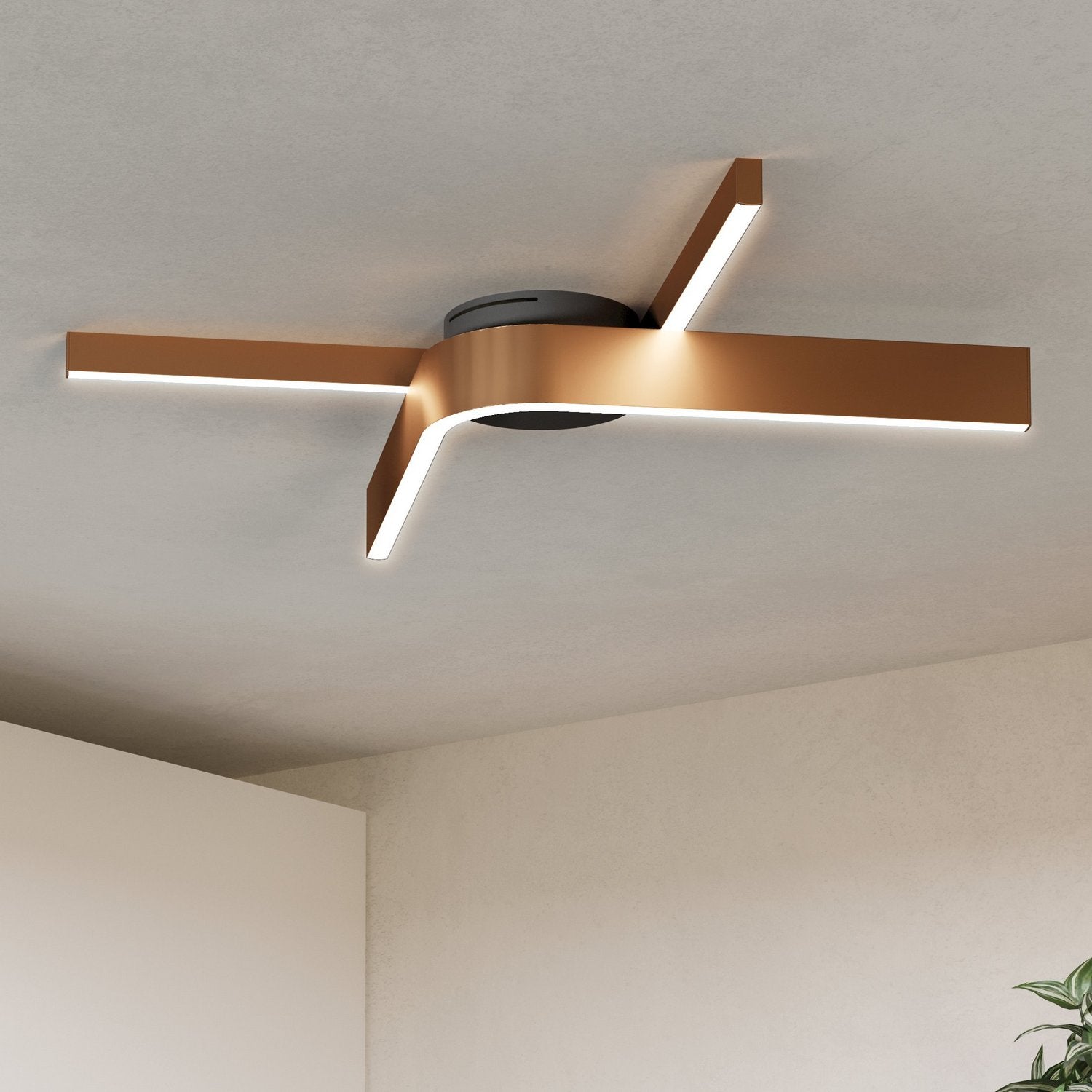 Eglo Canada - 901863A - LED Flush Mount - Folcino - Bronze, Black