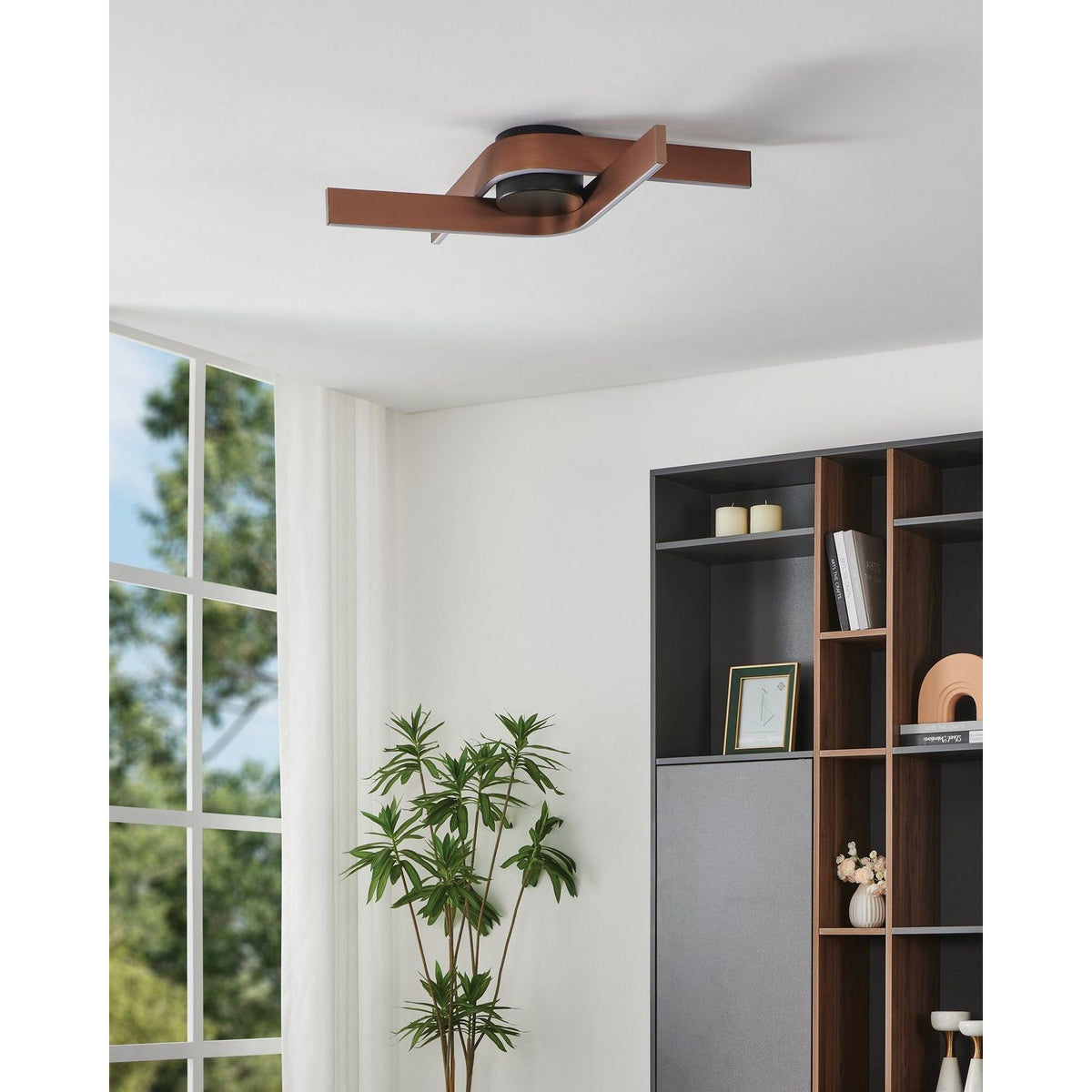 Eglo Canada - 901863A - LED Flush Mount - Folcino - Bronze, Black