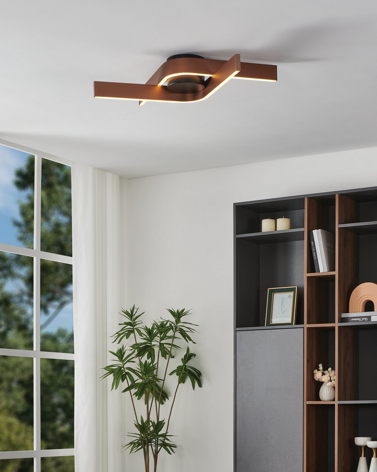 Eglo Canada - 901863A - LED Flush Mount - Folcino - Bronze, Black