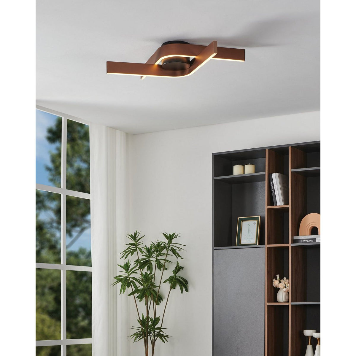 Eglo Canada - 901863A - LED Flush Mount - Folcino - Bronze, Black