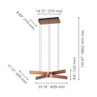 Eglo Canada - 901864A - DEL Suspension - Folcino - Bronze