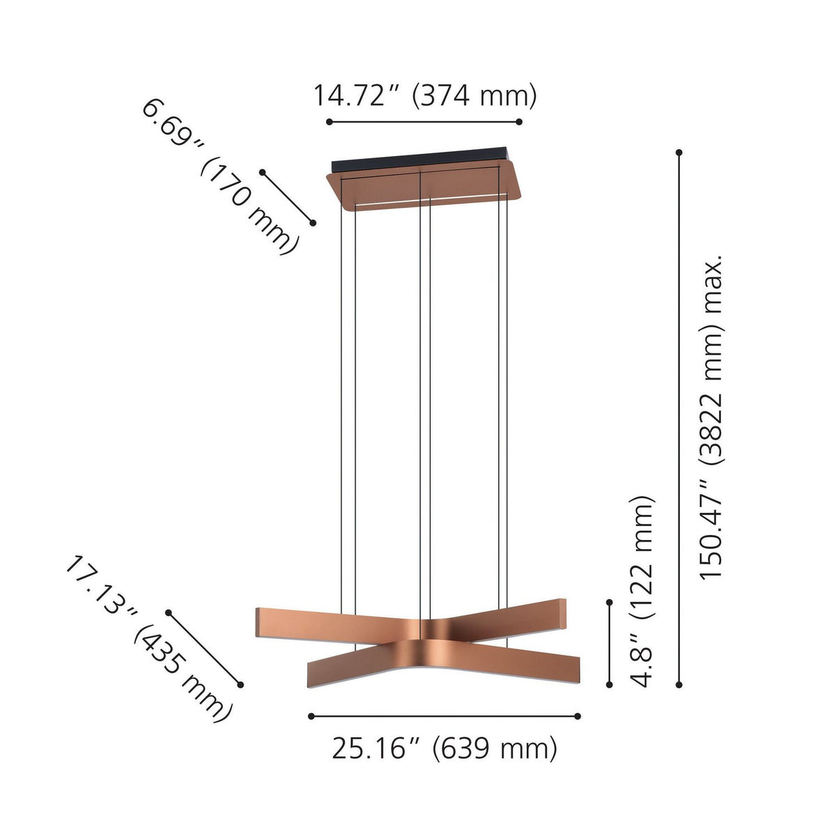 Eglo Canada - 901864A - LED Pendant - Folcino - Bronze