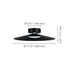 Eglo Canada - 902182A - DEL Plafonnier - Conomavilla - Noir