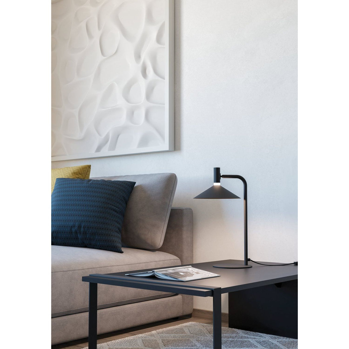 Eglo Canada - 902185A - DEL Lampe de table - Conomavilla - Noir