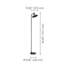 Eglo Canada - 902186A - LED Floor Lamp - Conomavilla - Black
