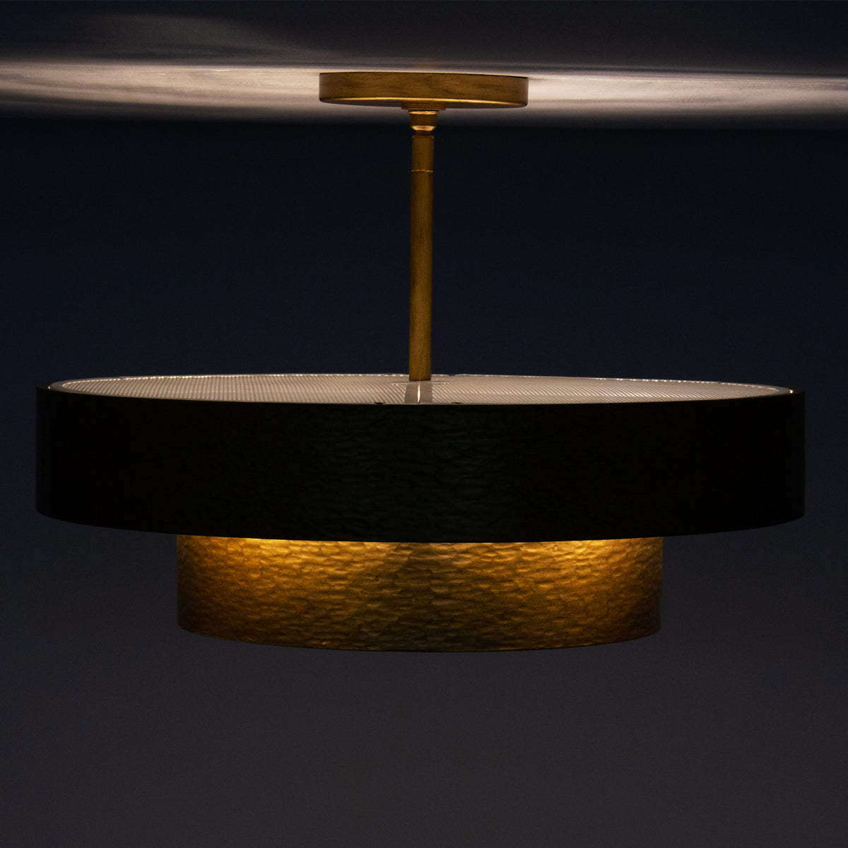 Kalco - 528645RSG - Eight Light Convertible Pendant / Semi-Flush - Moda - Rustic Gold