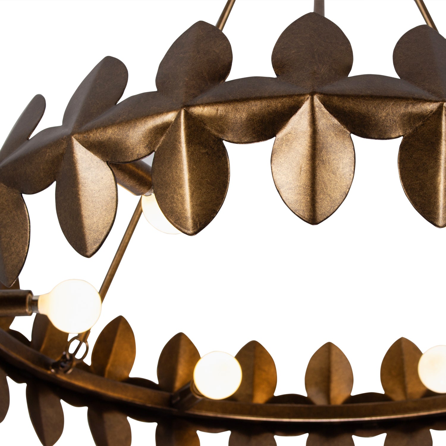 Kalco - 529055PAB - Six Light Chandelier - VittOria - Pearlized Antique Brass