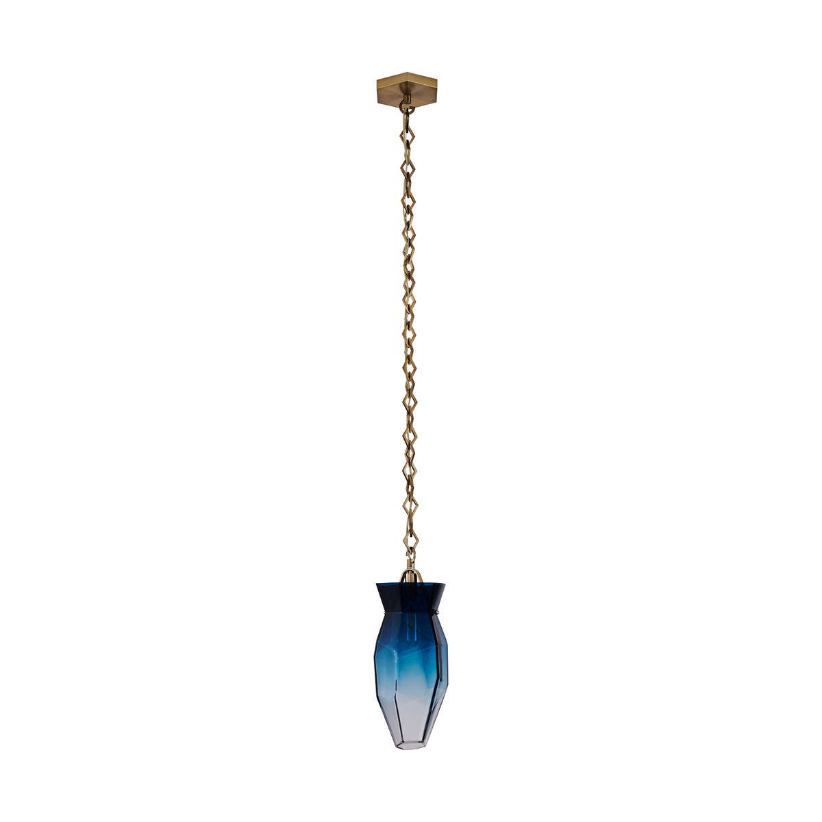 Kalco - 528311WB - One Light Pendant - Bolsa - Winter Brass