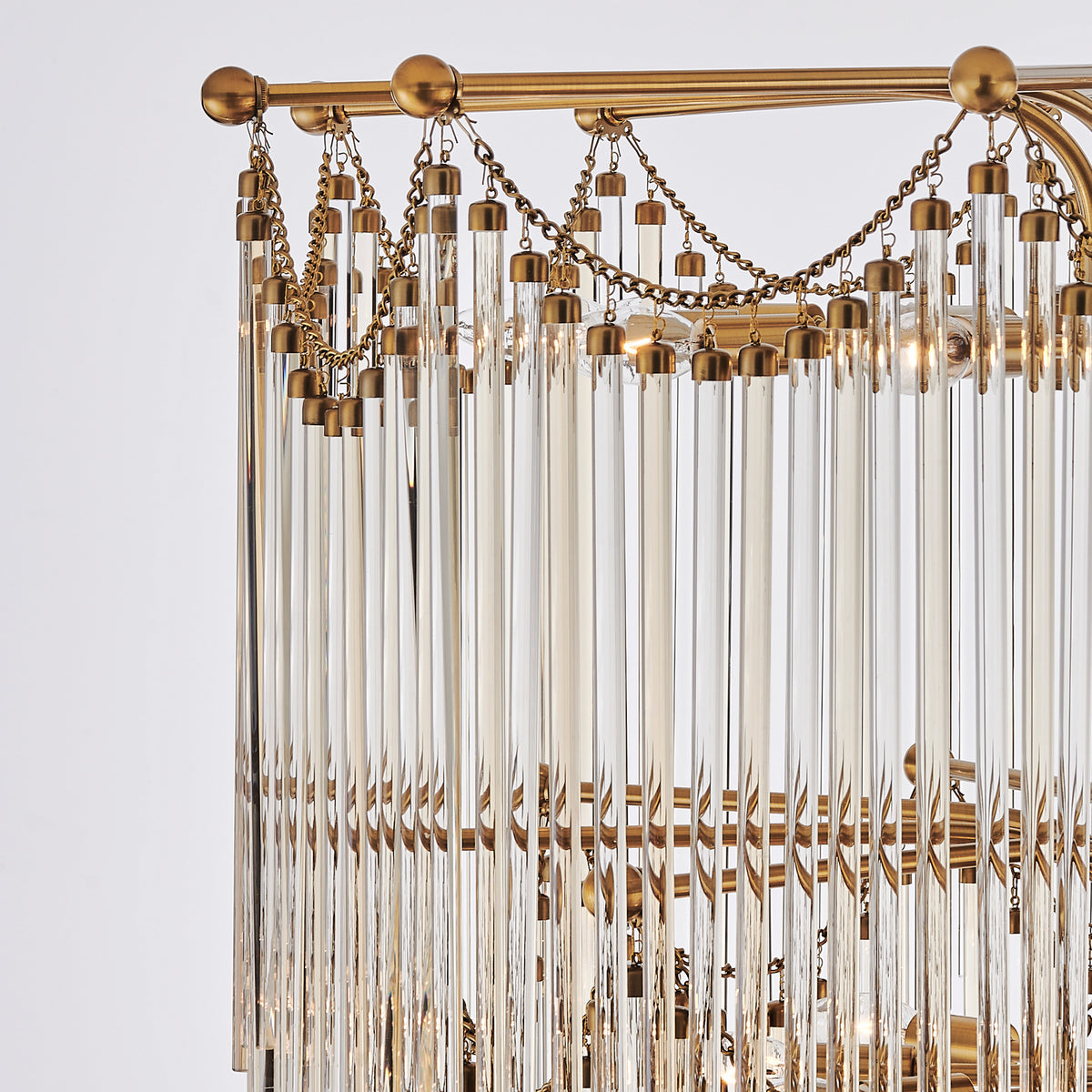 Kalco - 527751VGB - 40 Lumières Suspendu - Orner - Laiton vintage