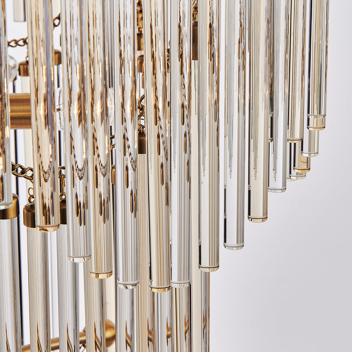 Kalco - 527751VGB - 40 Lumières Suspendu - Orner - Laiton vintage