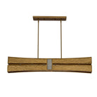 Kalco - 528461RBG - Six lampes linéaires Suspension - Dos - Or rustique et or brossé