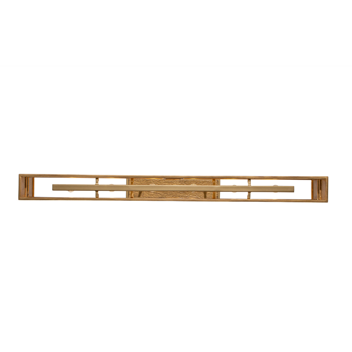 Kalco - 528461RBG - Six lampes linéaires Suspension - Dos - Or rustique et or brossé