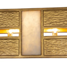 Kalco - 528461RBG - Six lampes linéaires Suspension - Dos - Or rustique et or brossé