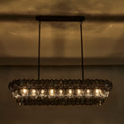 Kalco - 524661BN - Ligne à neuf lumières Suspension - Uroko - Nickel noir