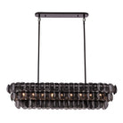 Kalco - 524661BN - Ligne à neuf lumières Suspension - Uroko - Nickel noir