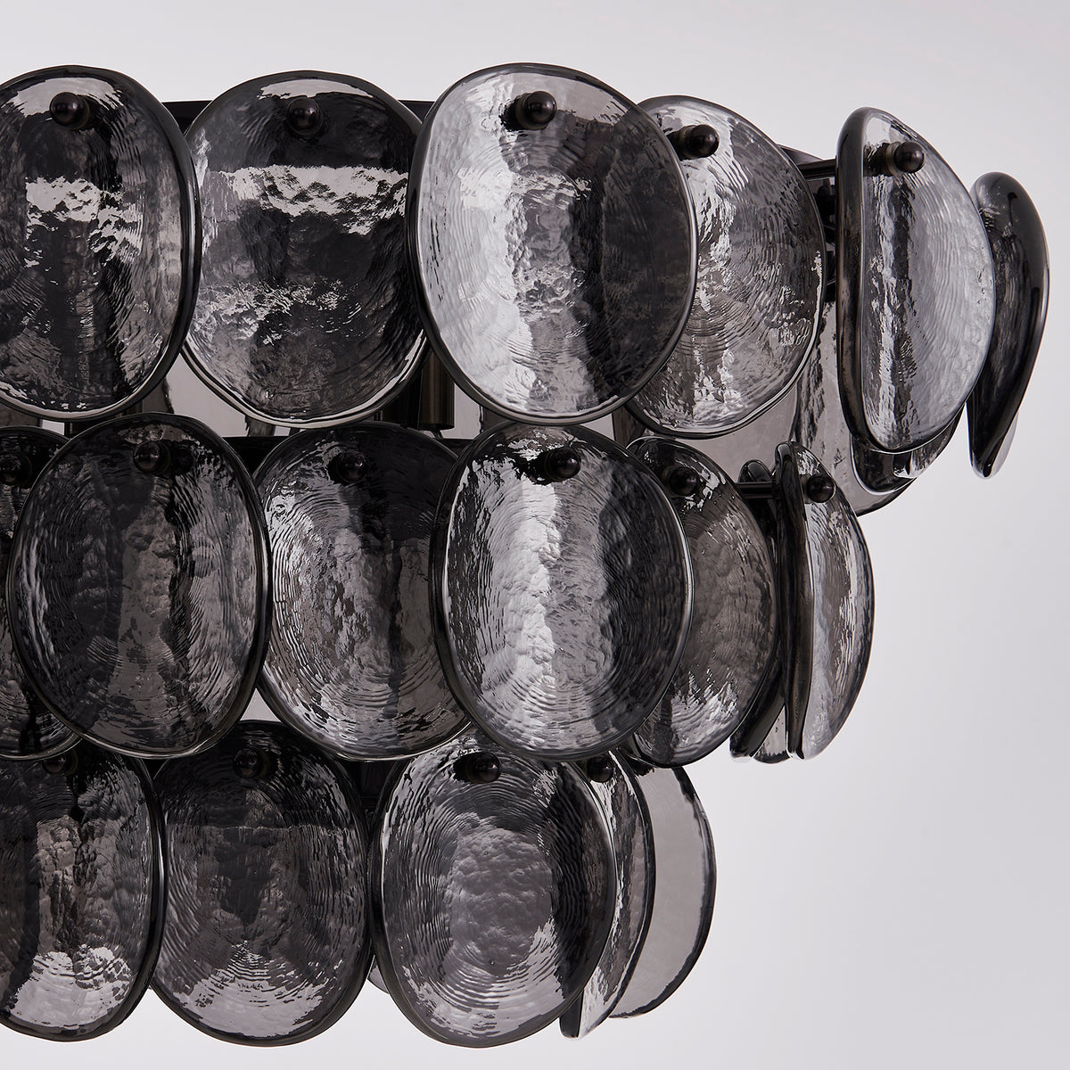 Kalco - 524661BN - Nine Light Linear Pendant - Uroko - Black Nickel