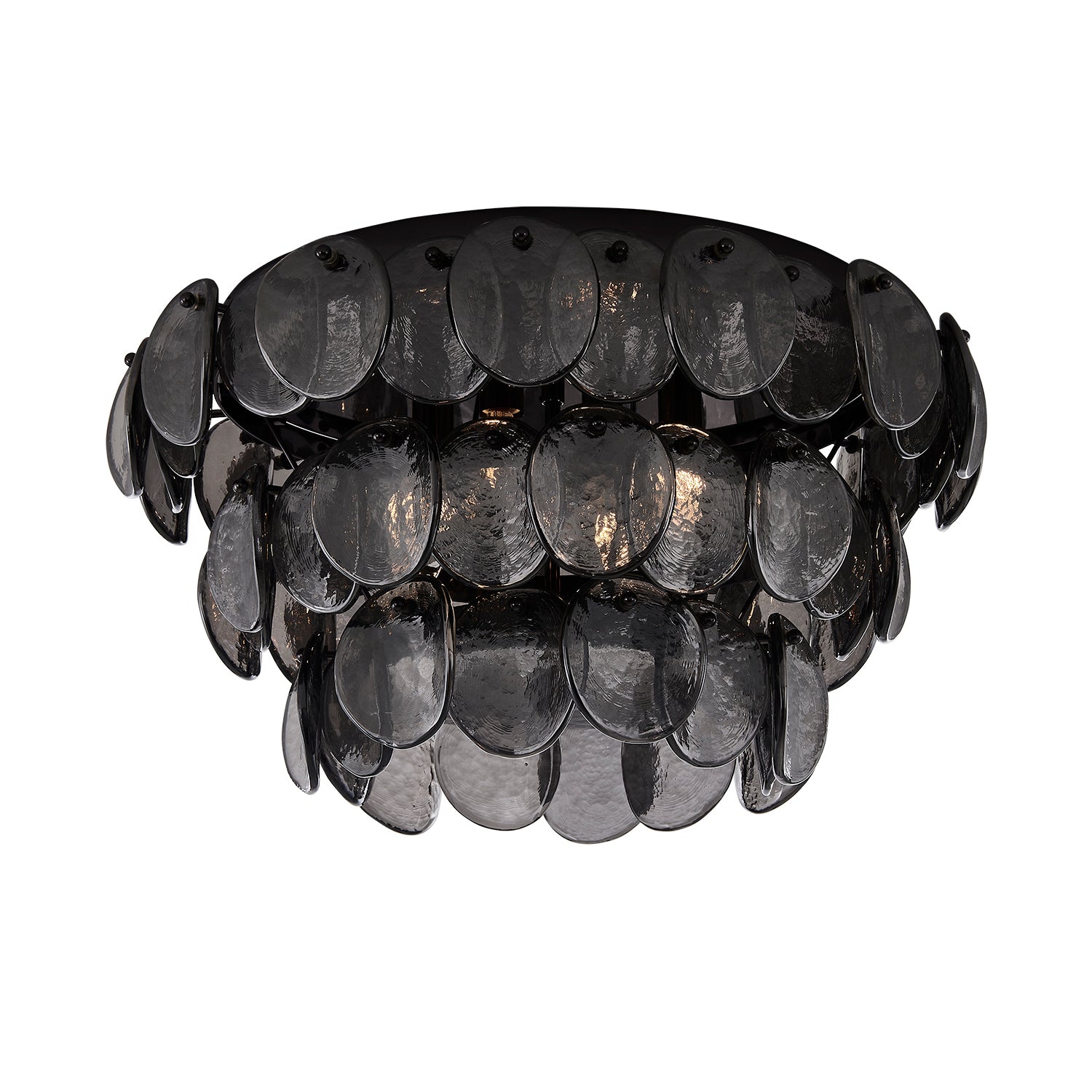 Kalco - 524645BN - Four Light Flush Mount - Uroko - Black Nickel