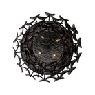 Kalco - 524645BN - Four Light Flush Mount - Uroko - Black Nickel