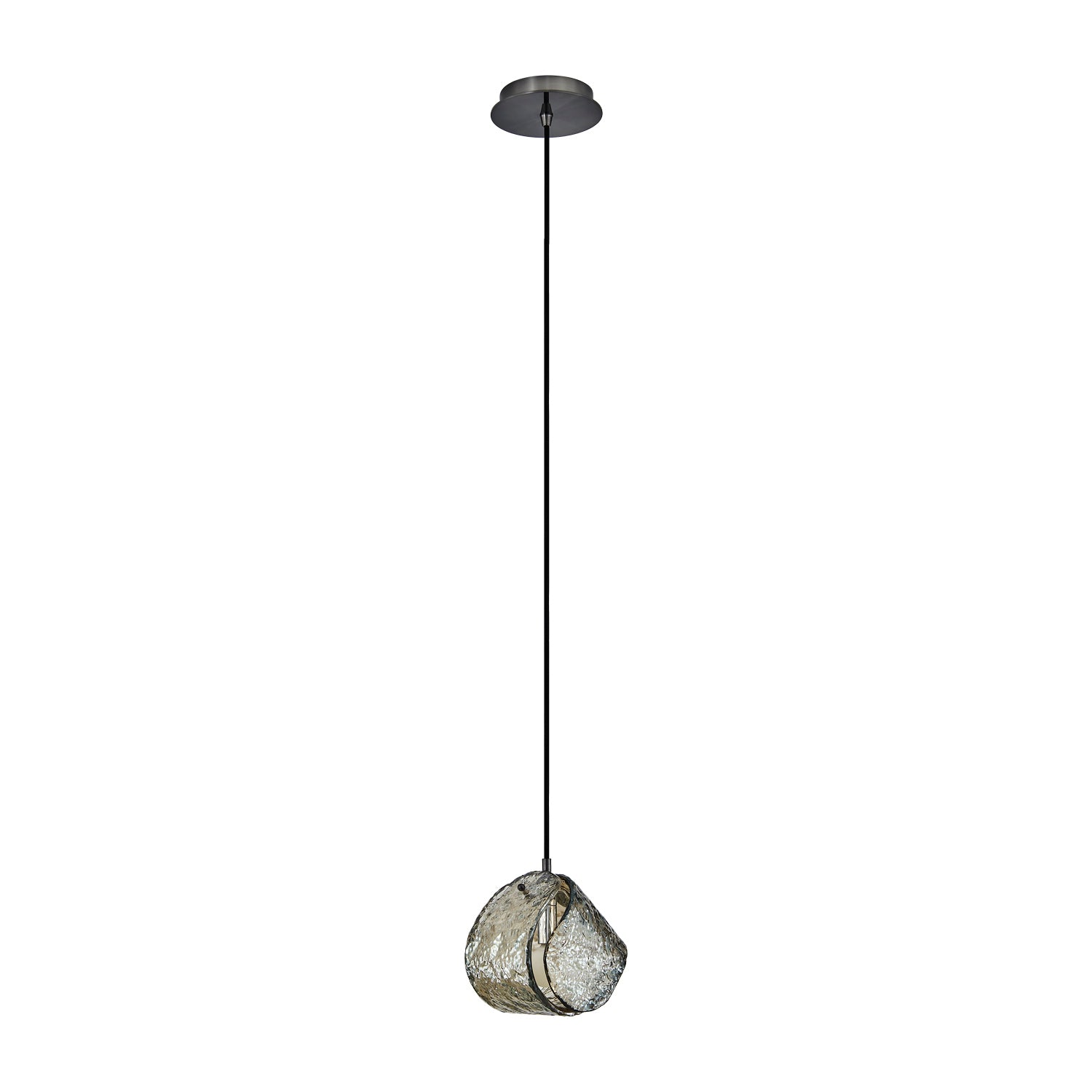 Kalco - 529511SBN - Une lumière Suspension - Pallina - Nickel noir satiné