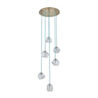 Kalco - 529552WB - Six Light Chandelier - Pallina - Winter Brass