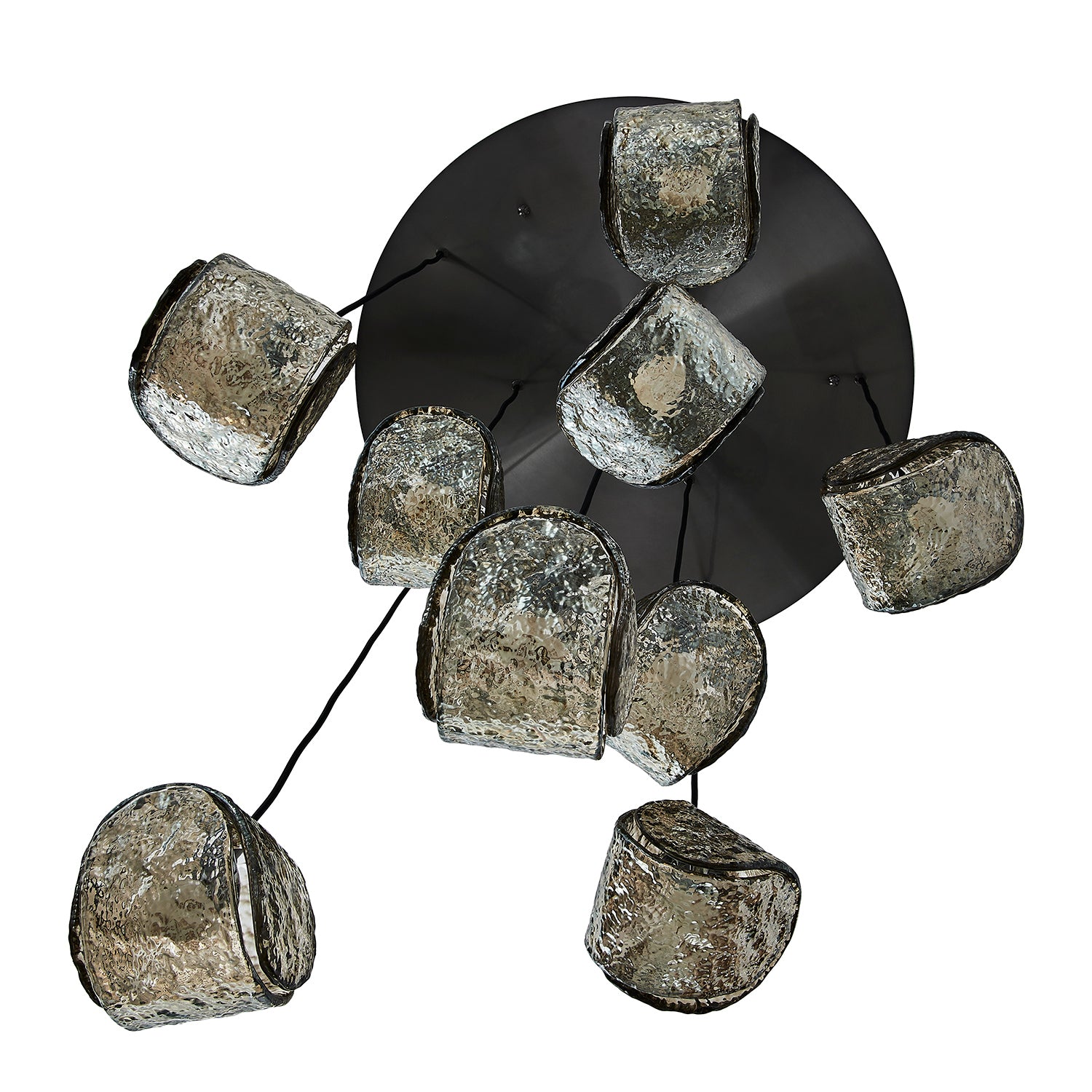 Kalco - 529553SBN - Nine Light Chandelier - Pallina - Satin Black Nickel