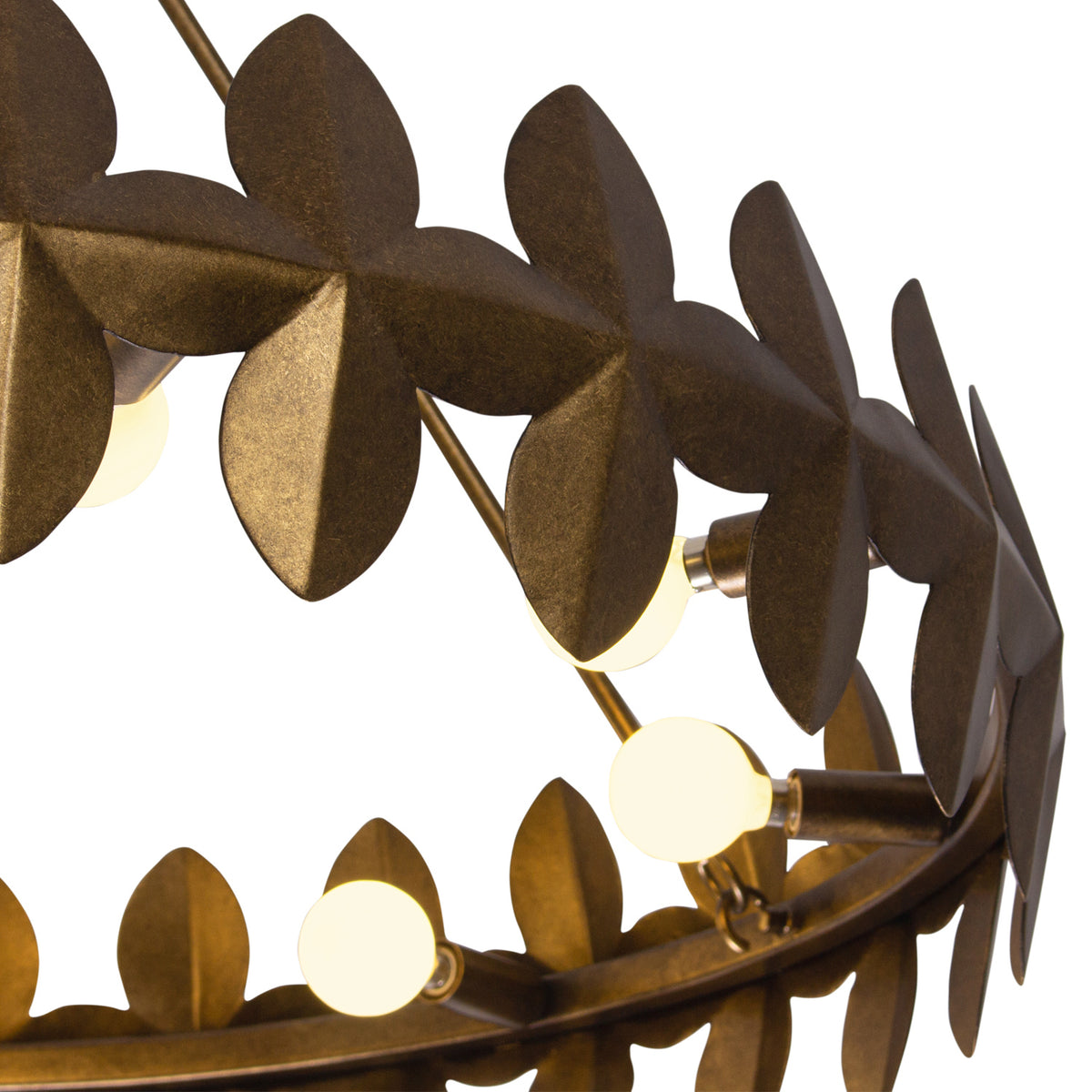 Kalco - 529056PAB - Neuf Lumières Suspendu - VittOria - Laiton antique nacré