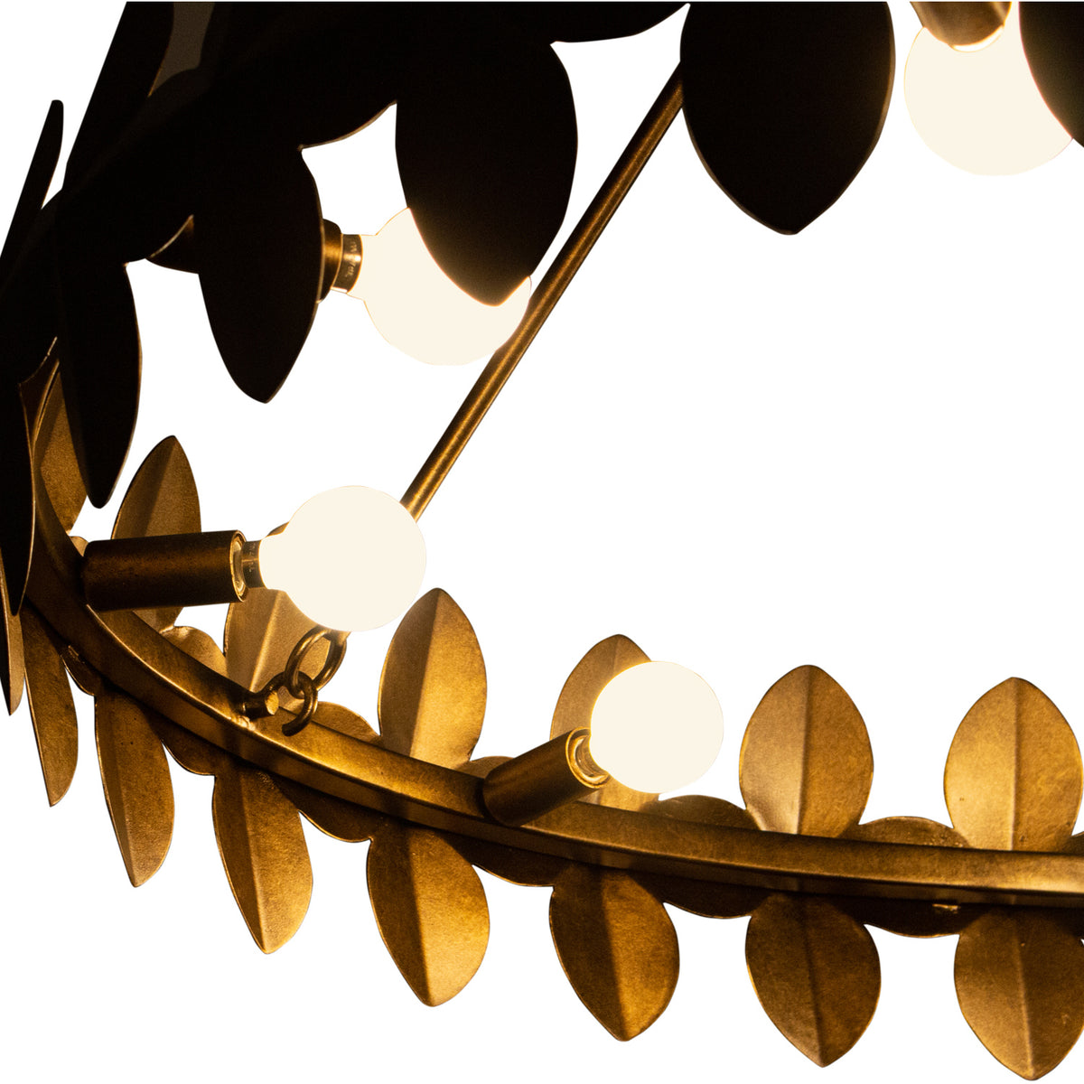 Kalco - 529056PAB - Neuf Lumières Suspendu - VittOria - Laiton antique nacré