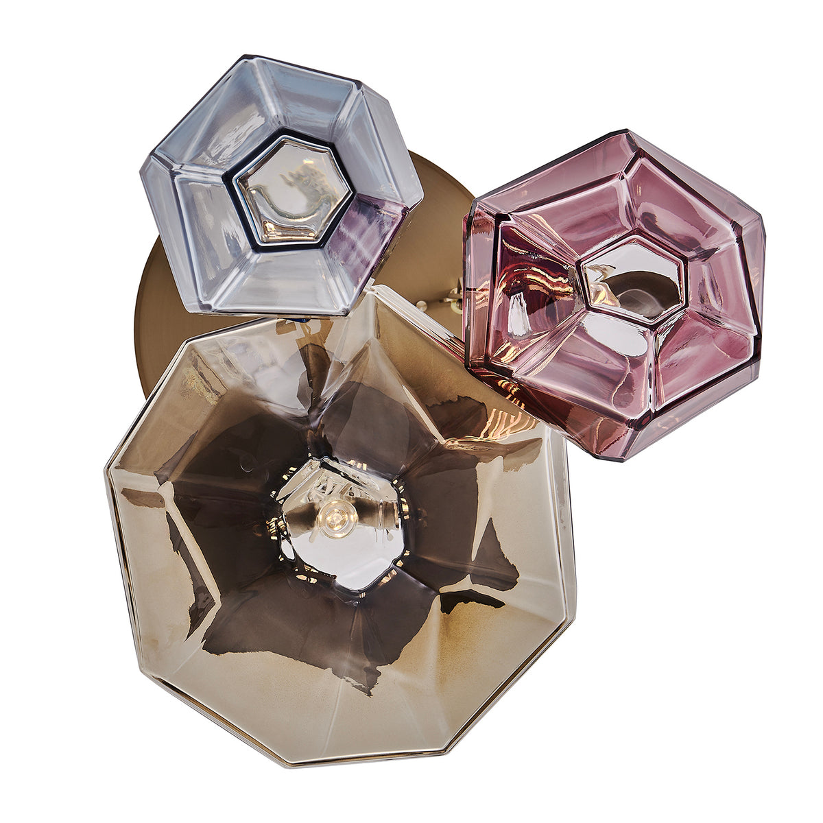 Kalco - 528351WB - Trois lumières Suspendu - Bolsa - Laiton d'hiver