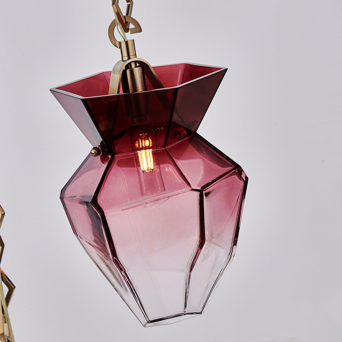 Kalco - 528352WB - Six lumières Suspendu - Bolsa - Laiton d'hiver