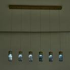 Kalco - 524961WB - LED linéaire Suspension - Kiriko - Cuivres d'hiver