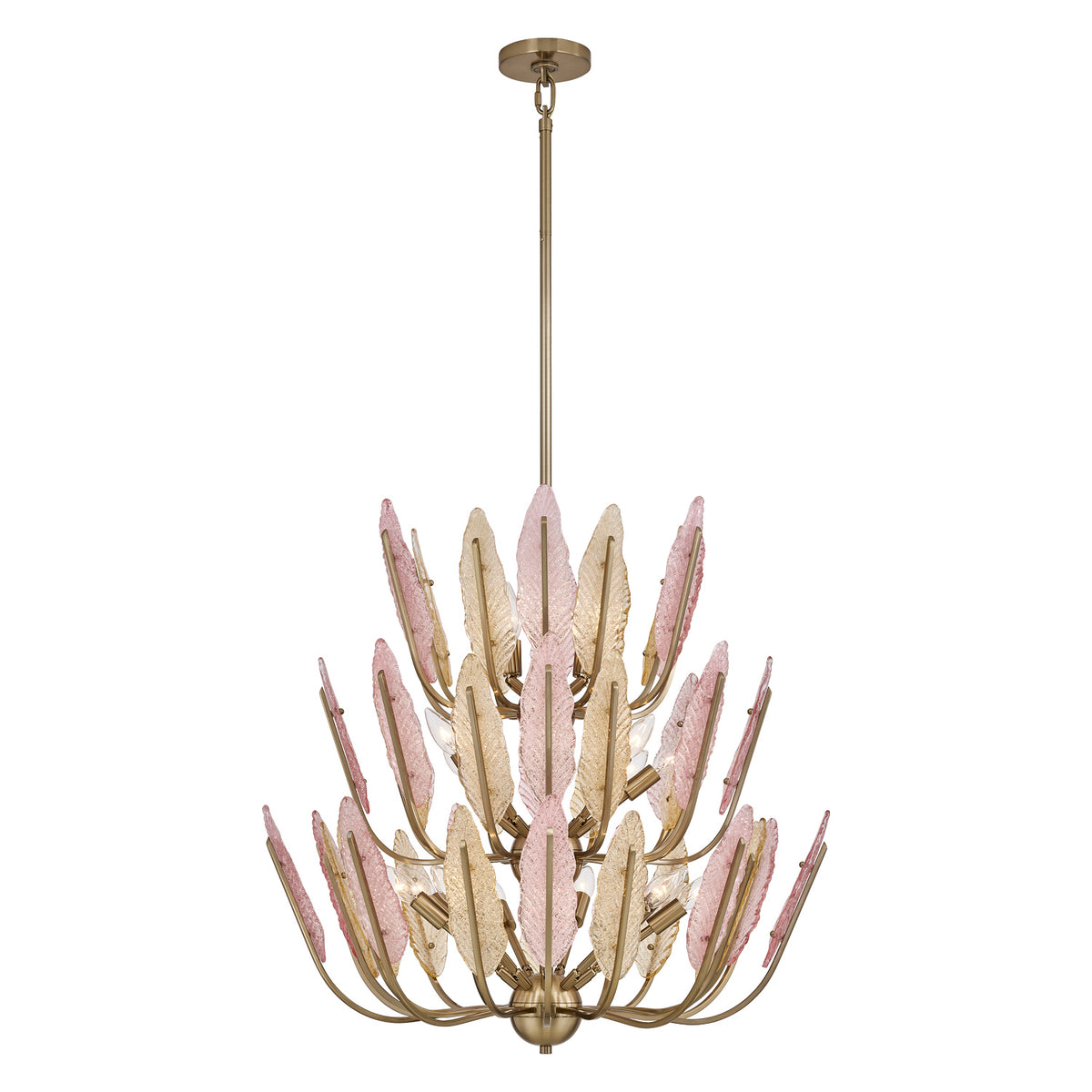 Kalco - 526555BCG - 22 Lumières Suspendu - Autumna - Or champagne brossé