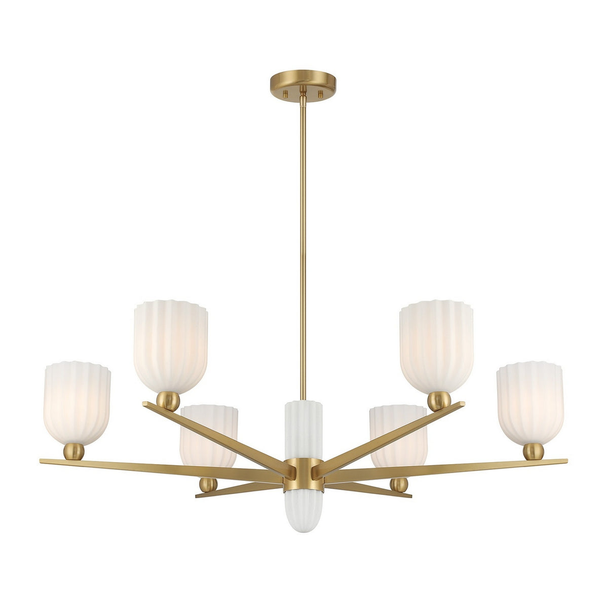 Savoy House - 1-1125-6-322 - Six Lumières Suspendu - Collier - Laiton chaud