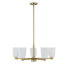 Savoy House - 1-1246-5-127 - Five Light Chandelier - Baldwin - Noble Brass