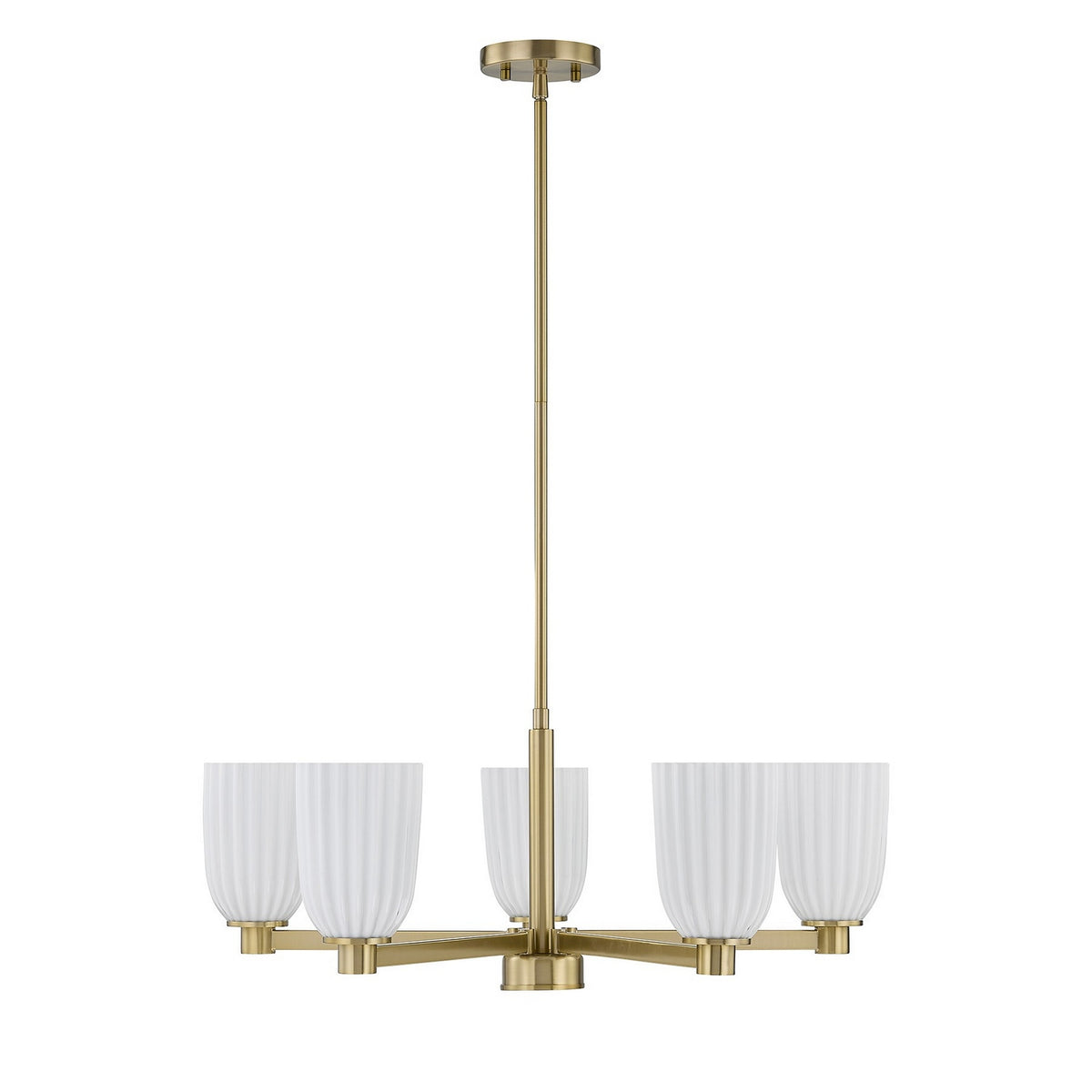 Savoy House - 1-1246-5-127 - Five Light Chandelier - Baldwin - Noble Brass