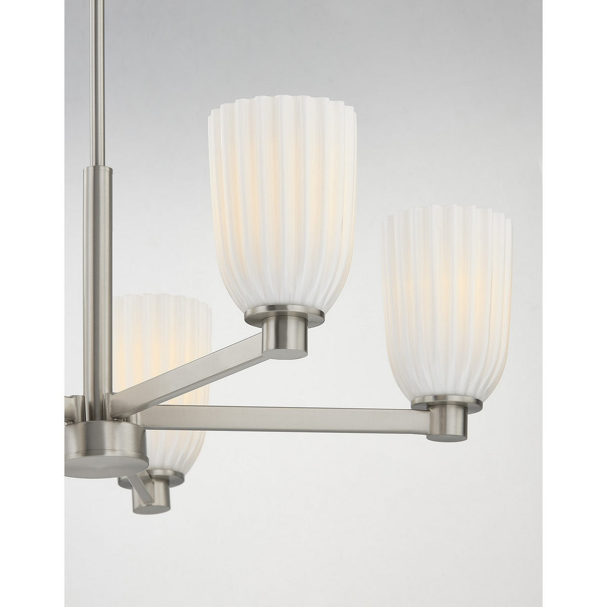 Savoy House - 1-1246-5-SN - Five Light Chandelier - Baldwin - Satin Nickel