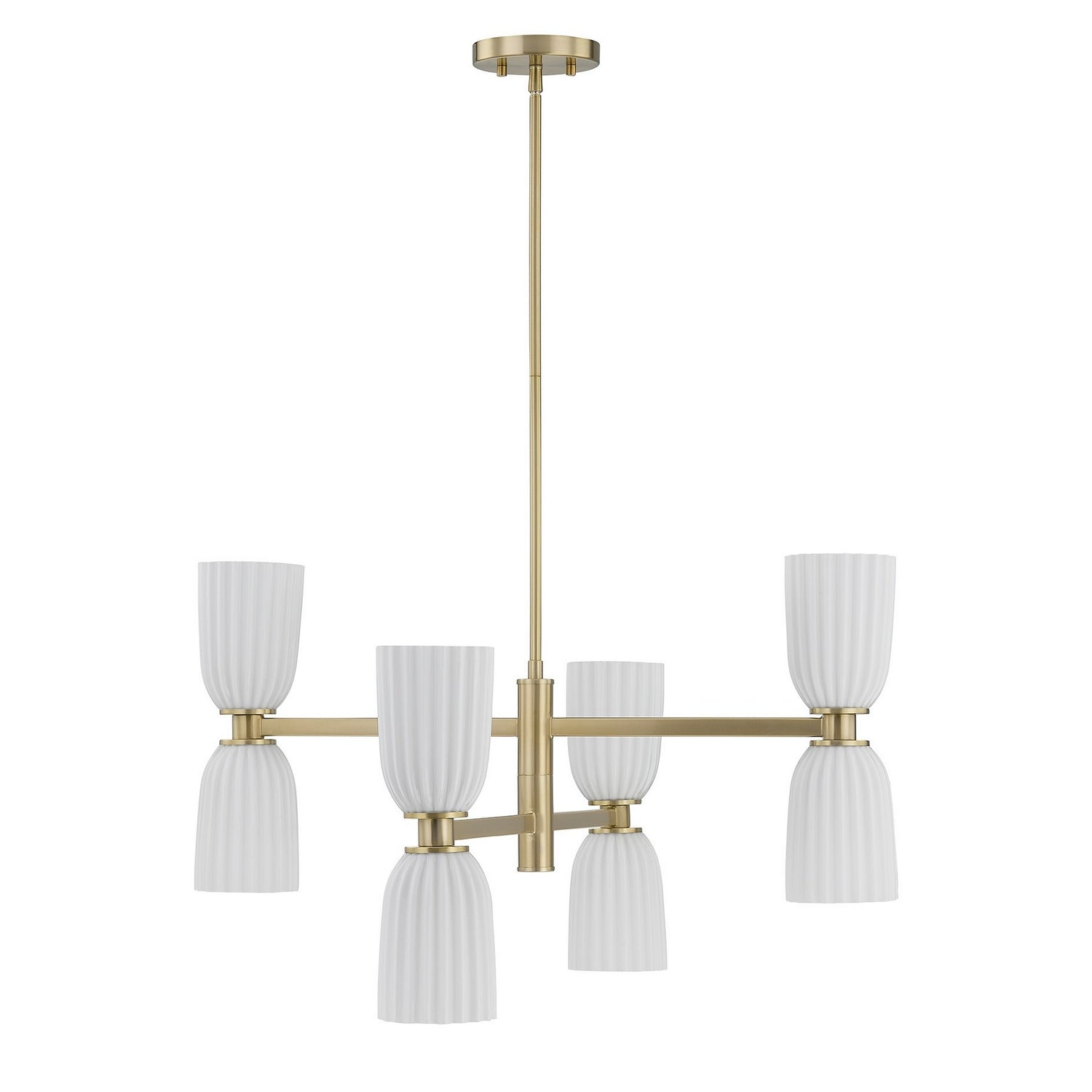 Savoy House - 1-1248-8-127 - Eight Light Chandelier - Baldwin - Noble Brass