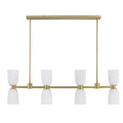 Savoy House - 1-1249-8-127 - Huit lumières linéaires Suspendu - Baldwin - Noble Brass