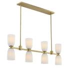 Savoy House - 1-1249-8-127 - Huit lumières linéaires Suspendu - Baldwin - Noble Brass