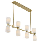 Savoy House - 1-1249-8-127 - Huit lumières linéaires Suspendu - Baldwin - Noble Brass