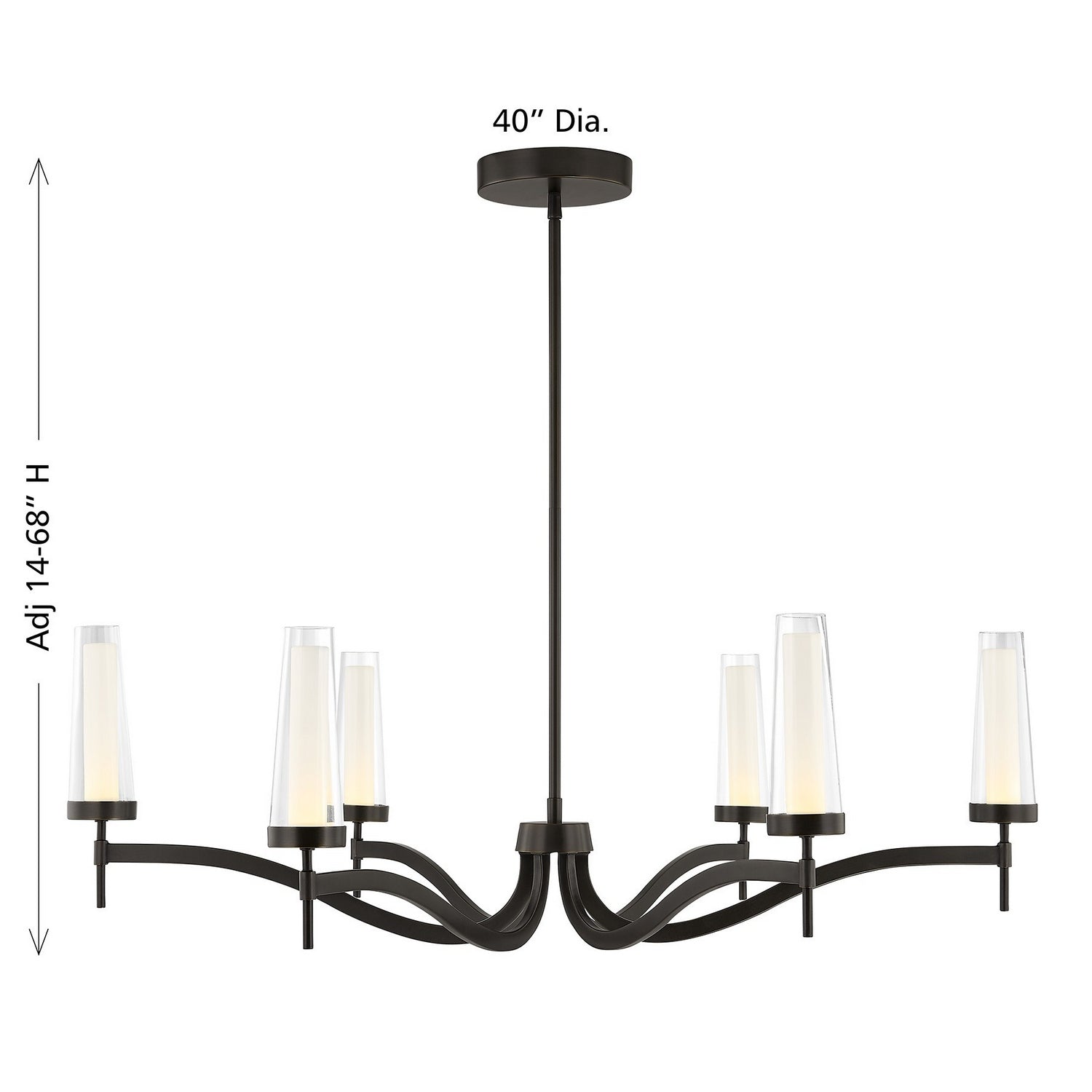 Savoy House - 1-1464-6-15 - LED Chandelier - Butler - Mediterranean Bronze
